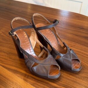 Chie Mihara Brown Strappy Women's Heels